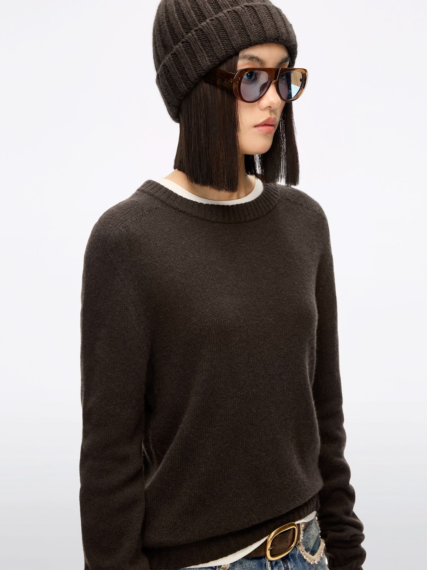 Crew Neck Wool Sweater