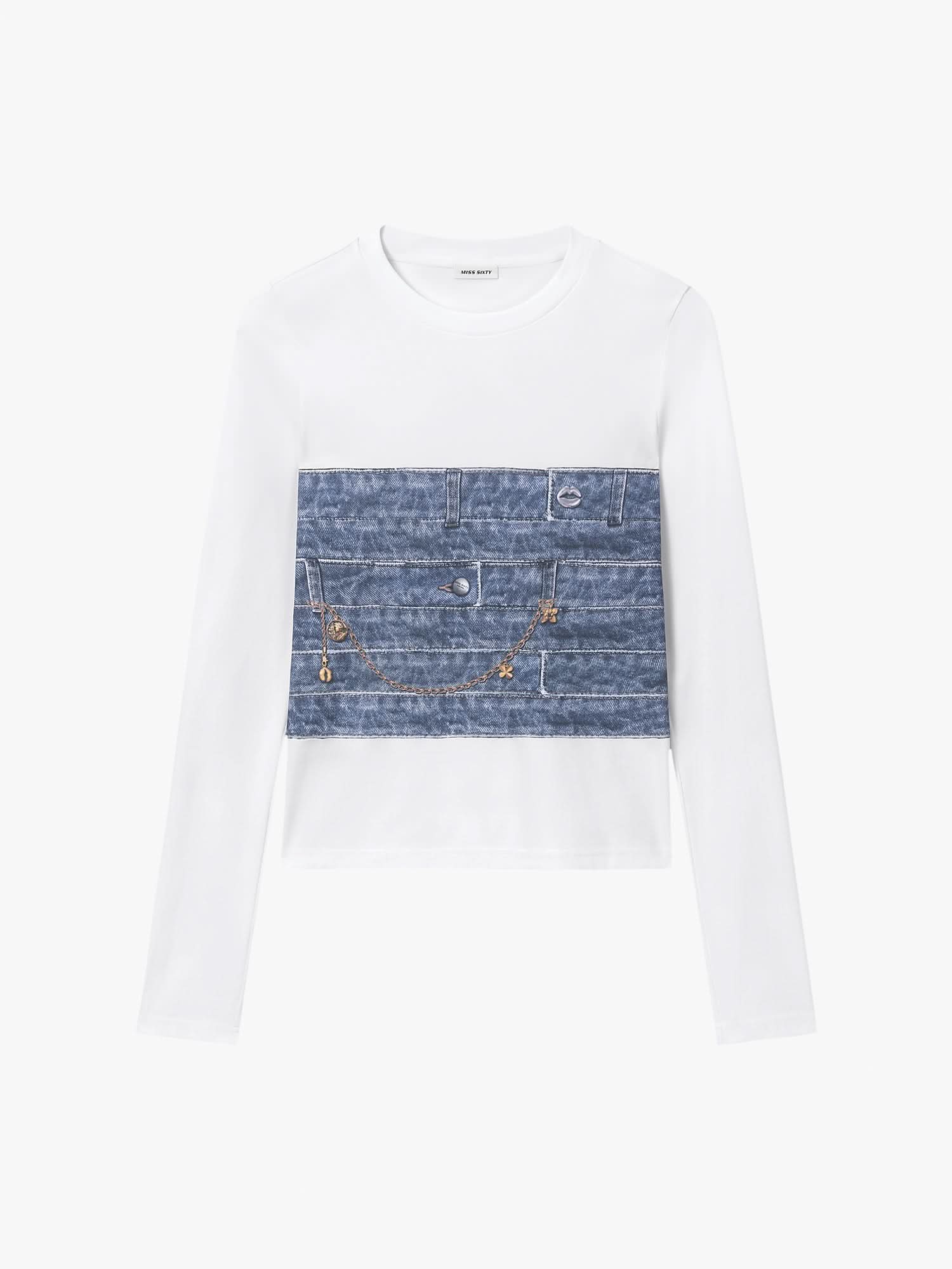 Printed Long-Sleeve T-Shirt