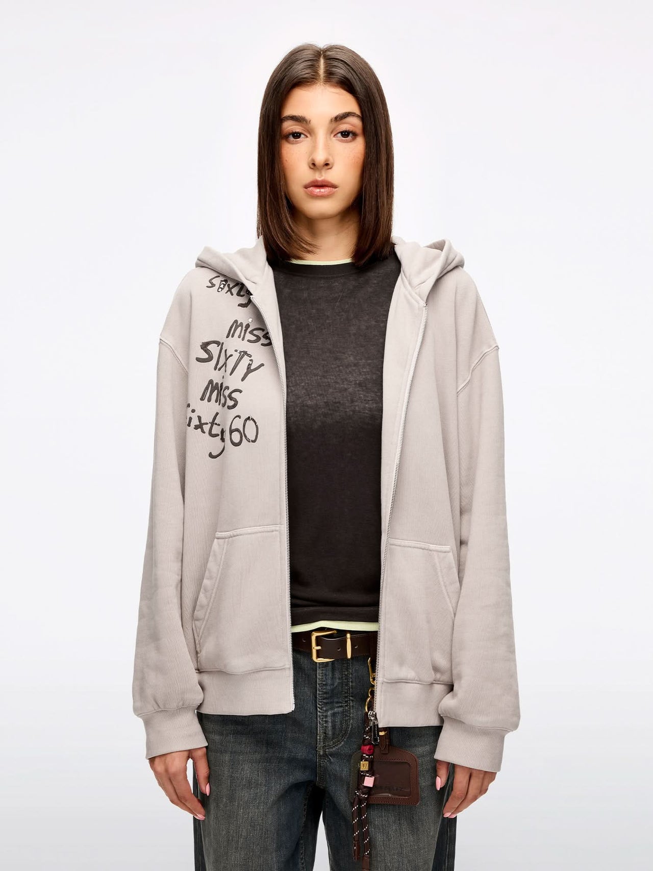 Hooded Sweatshirt Jacket
