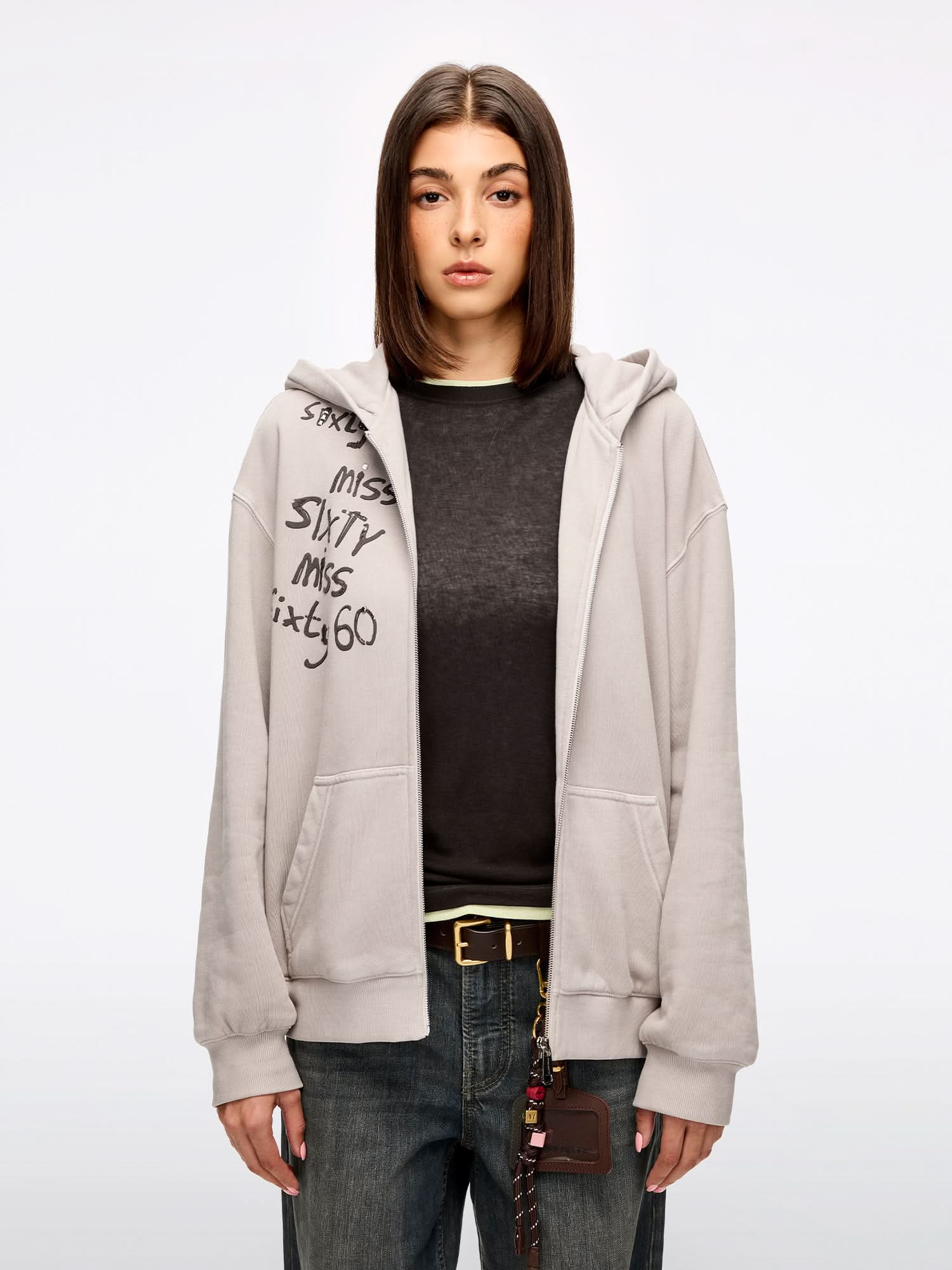 Hooded Sweatshirt Jacket