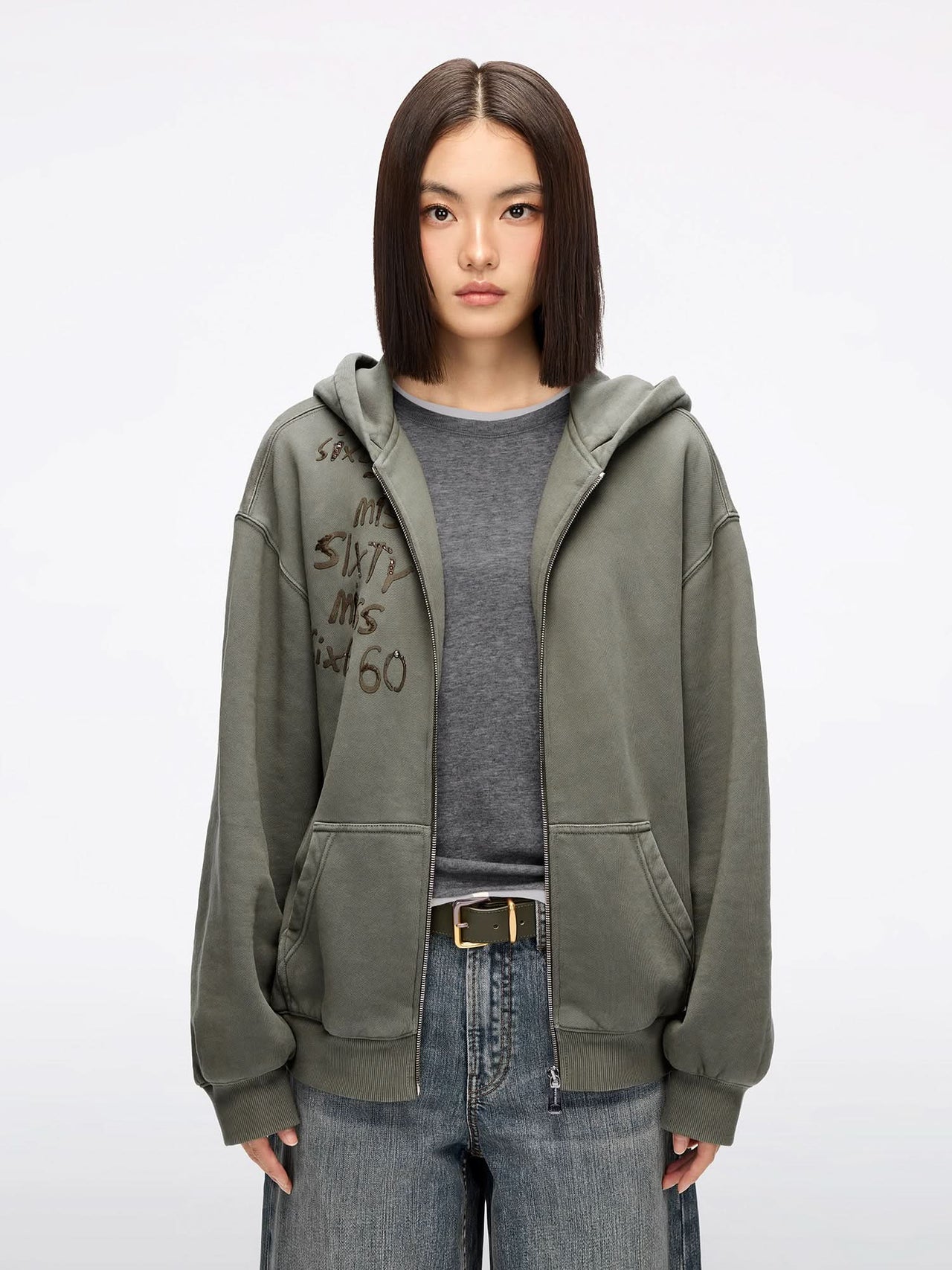 Hooded Sweatshirt Jacket