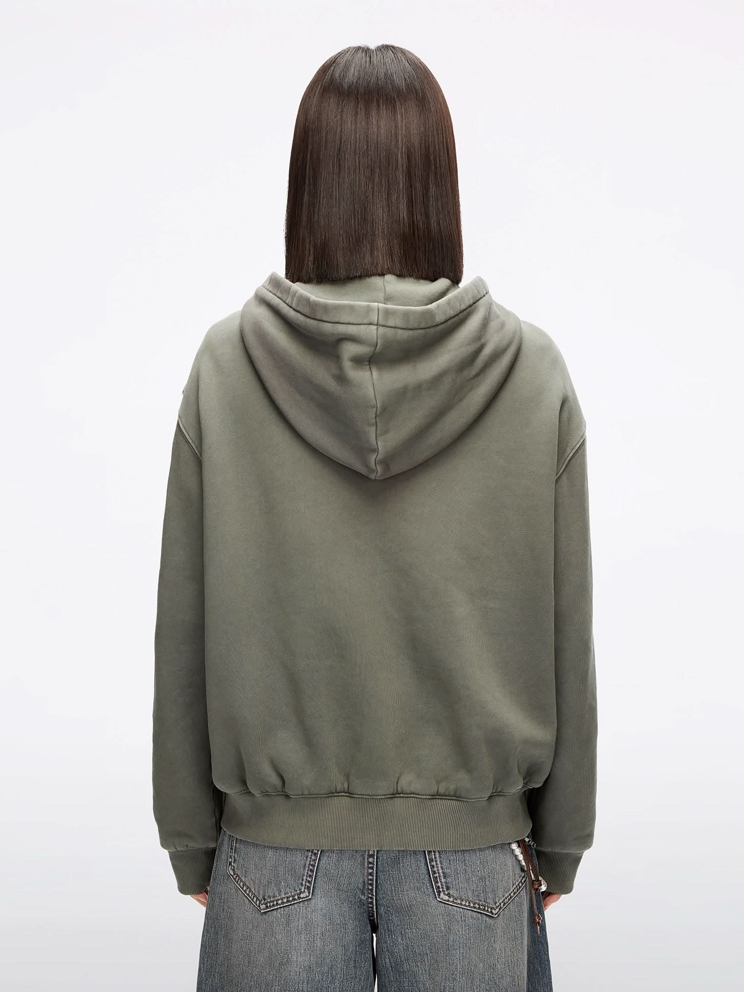 Hooded Sweatshirt Jacket
