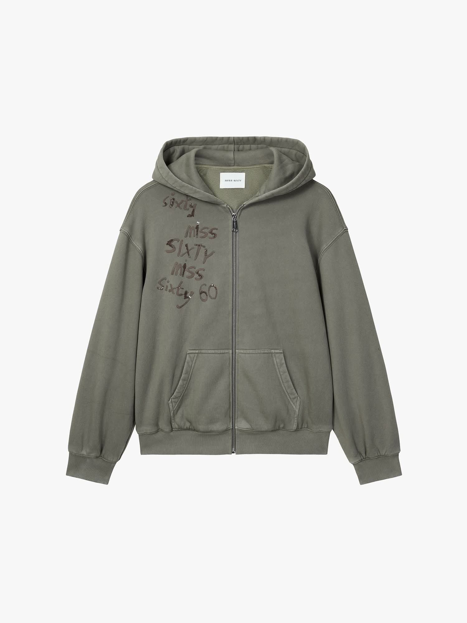 Hooded Sweatshirt Jacket