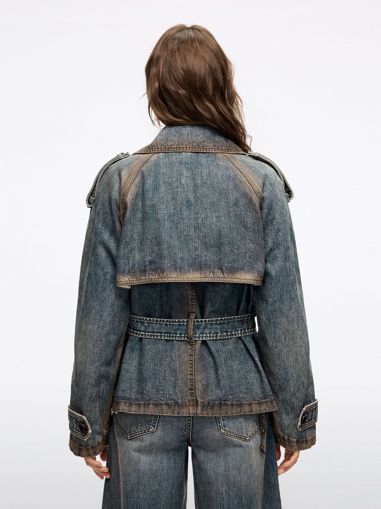 Denim Cape Jacket