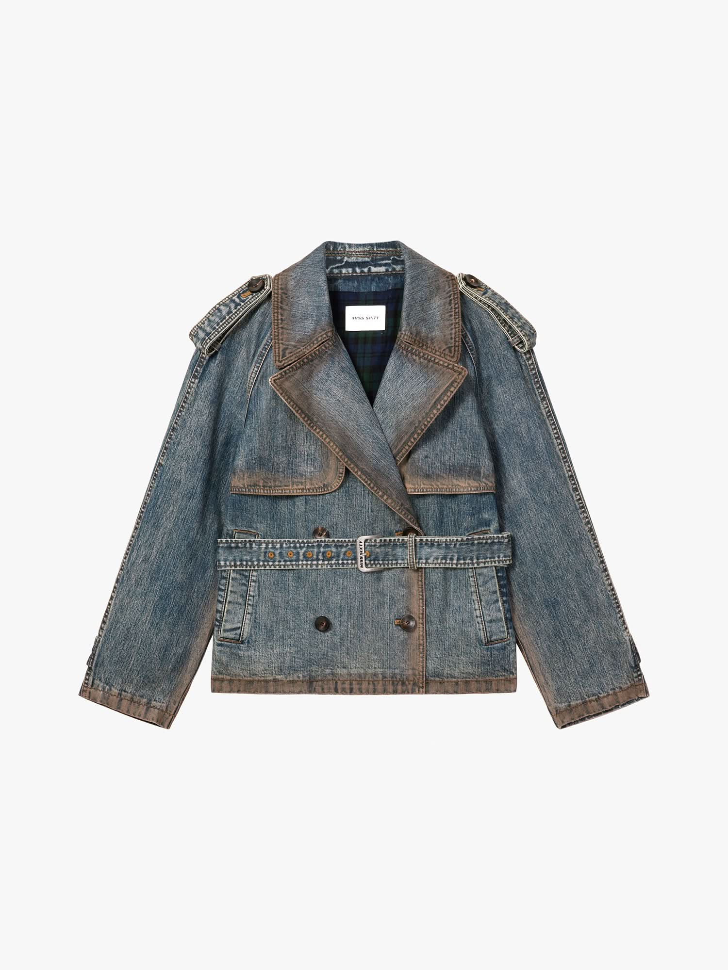 Denim Cape Jacket