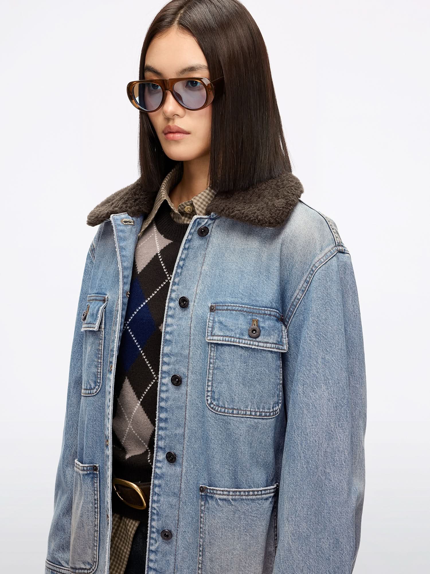Utility Style Denim Jacket
