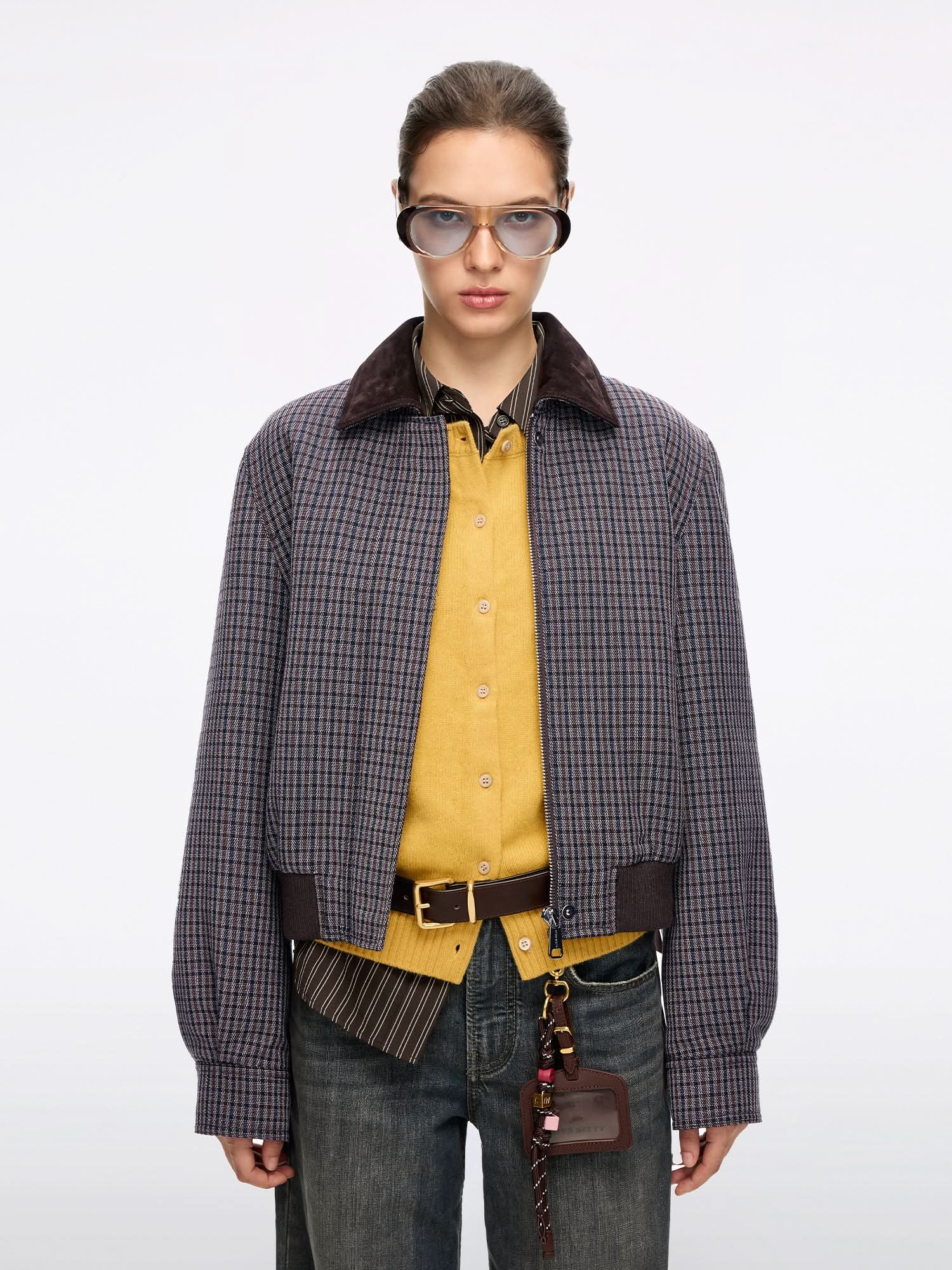 Collared Cropped Jacket