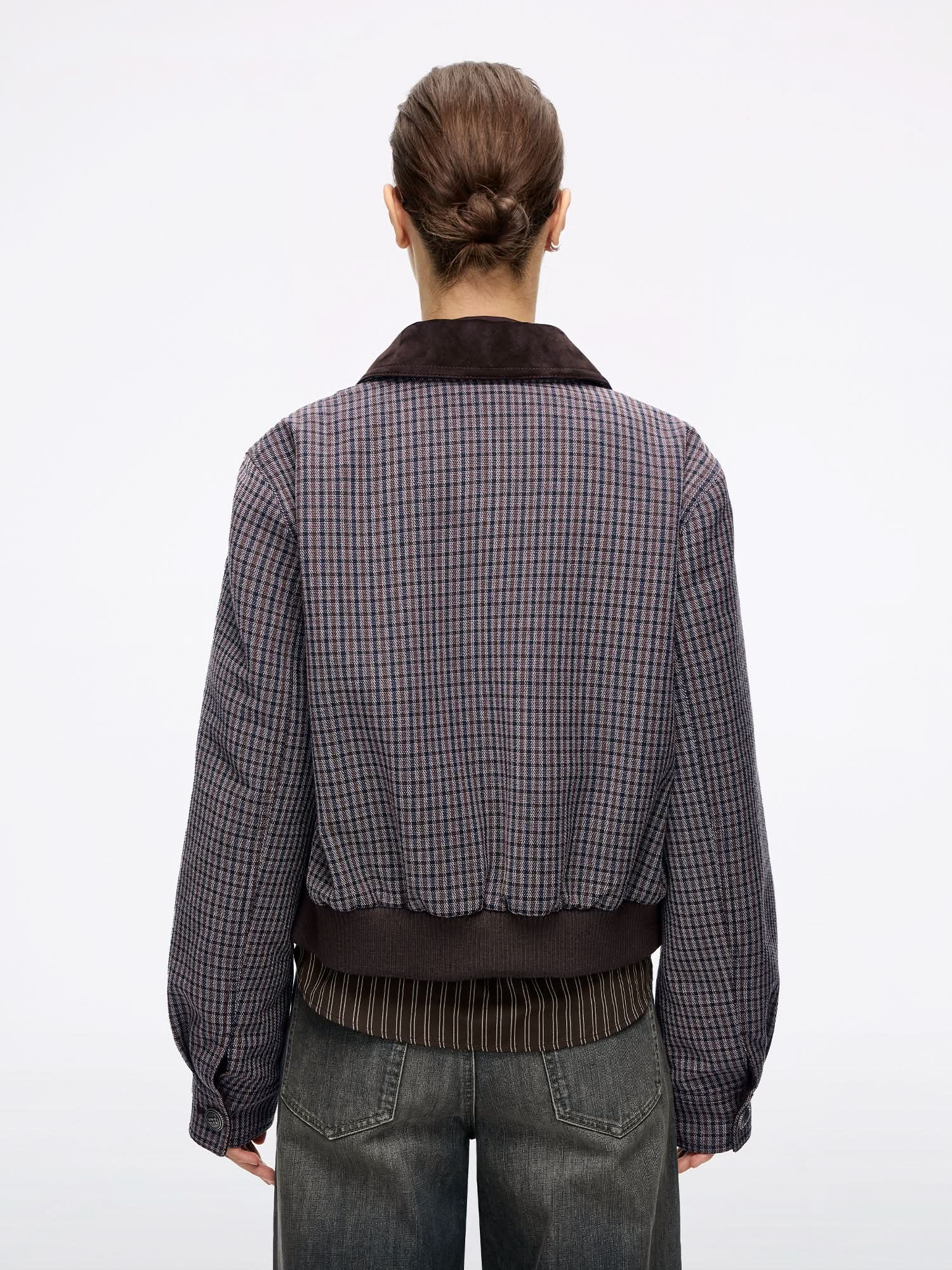 Collared Cropped Jacket