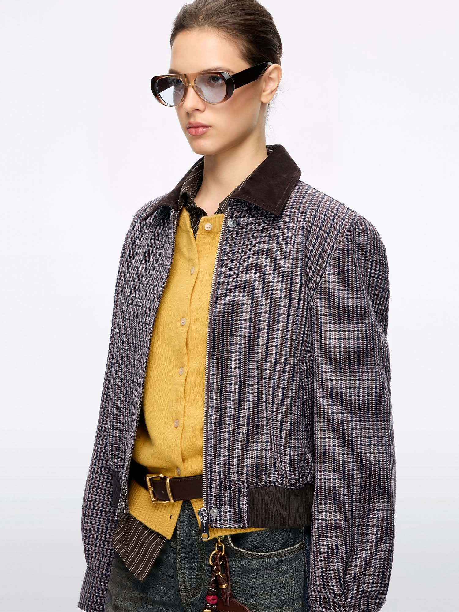 Collared Cropped Jacket