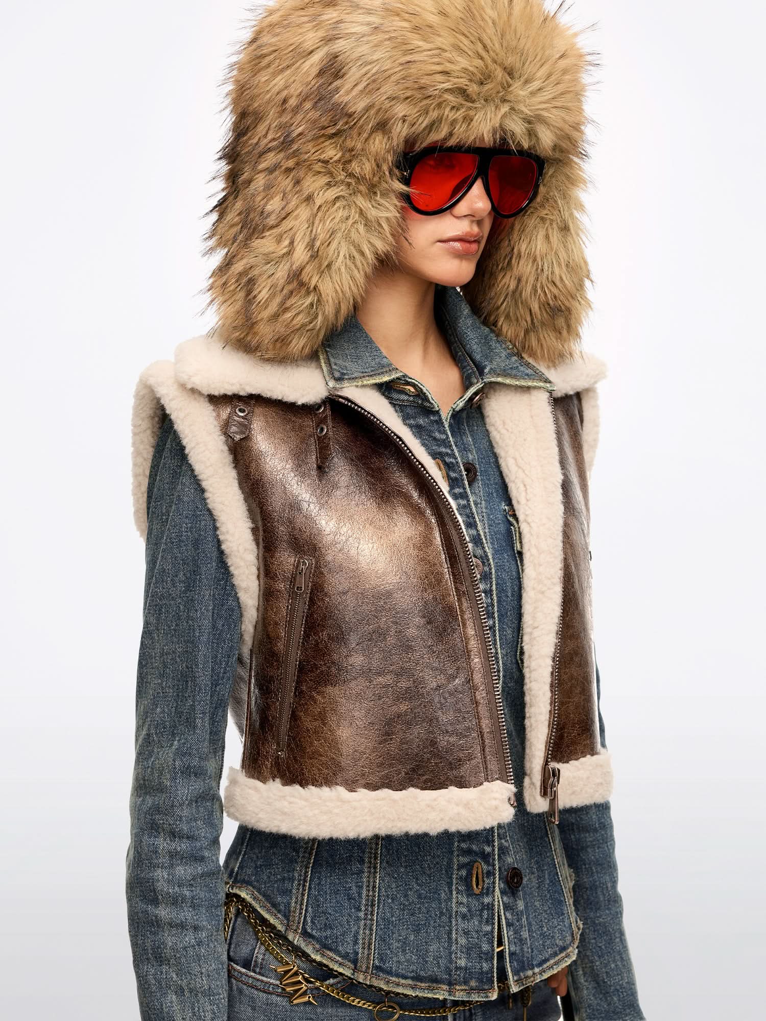 Eco-Friendly Faux Fur Vest