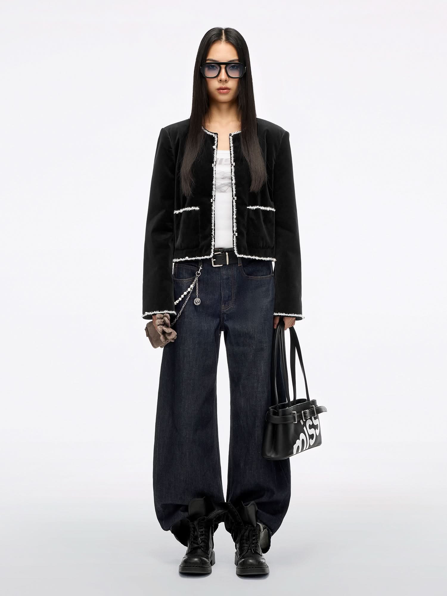 Embellished Velvet Jacket