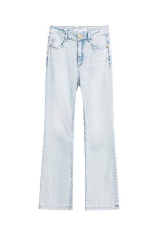 Cool Flared Jeans with Acid Wash