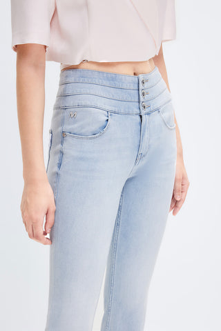 Stretchy Jeans With Silk