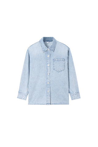 Vintage Striped Denim Shirt