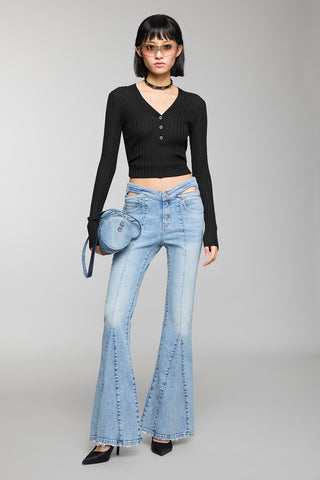 Sexy Low-Rise Slim Fit Bootcut Jeans