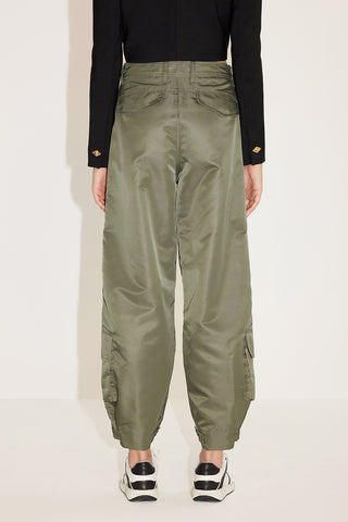 Vintage Green Cargo Style Trousers