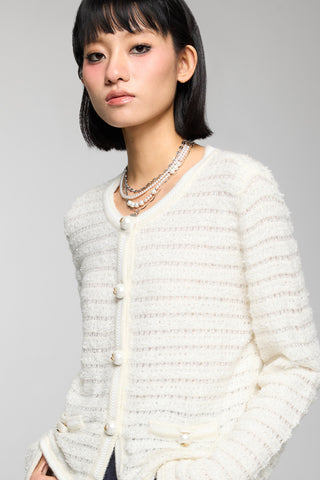 Elegant Wool Blended Cardigan