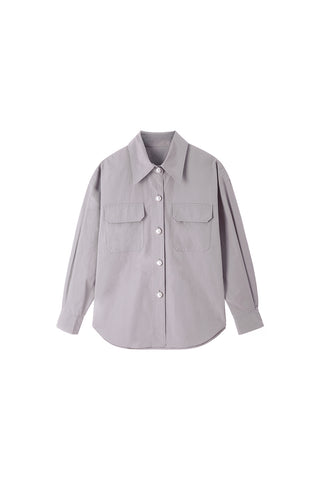Angel Collection Embroidered Oversize Poplin Shirt