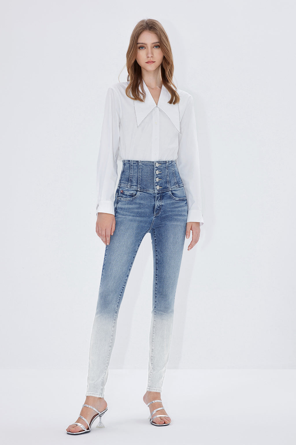 Four Buttons Super High Waist Gradient Jeans – MISS SIXTY