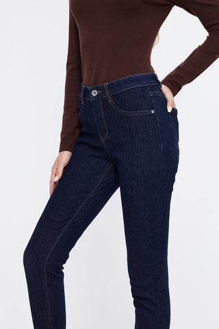 Mid-Rise Navy Blue Skinny Jeans