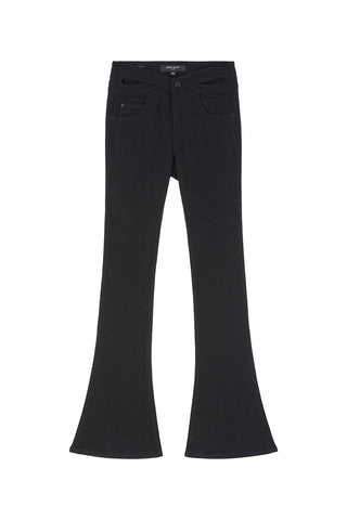 Vintage Slim Fit Flared Jeans With Cut Out Waist