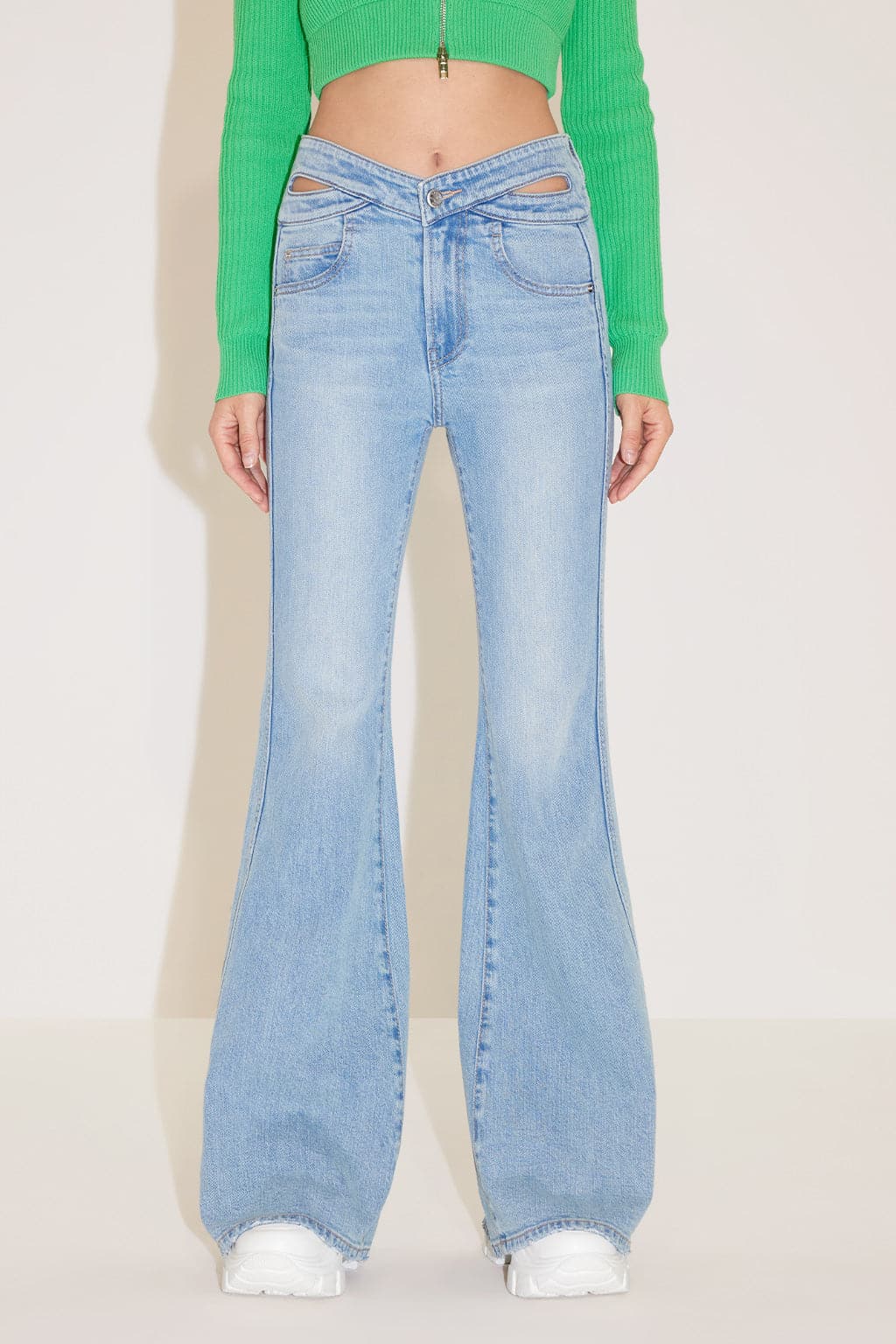 Vintage Slim Fit Bootcut Jeans With Mulberry Silk
