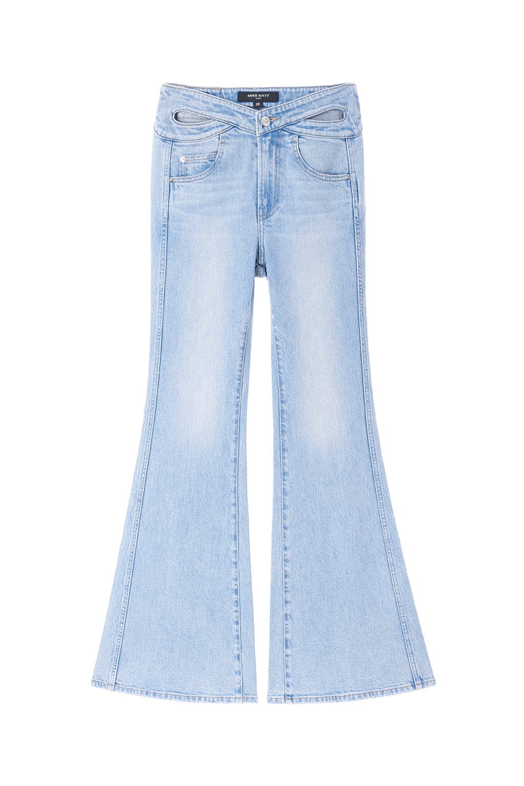 Vintage Slim Fit Bootcut Jeans With Mulberry Silk