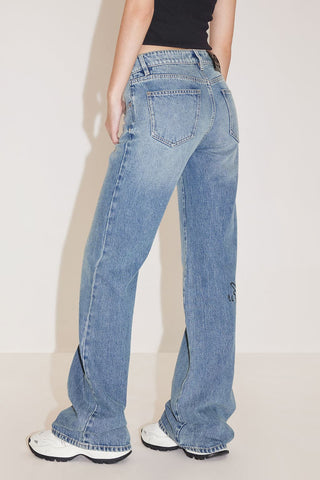 Vintage Printed Jeans