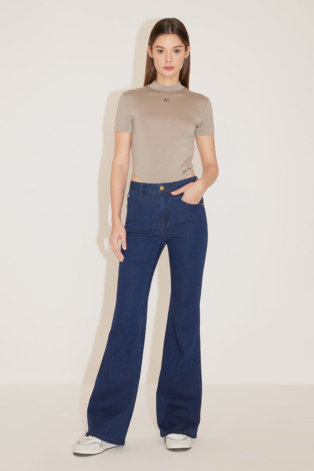 Acid Wash Bootcut Jeans
