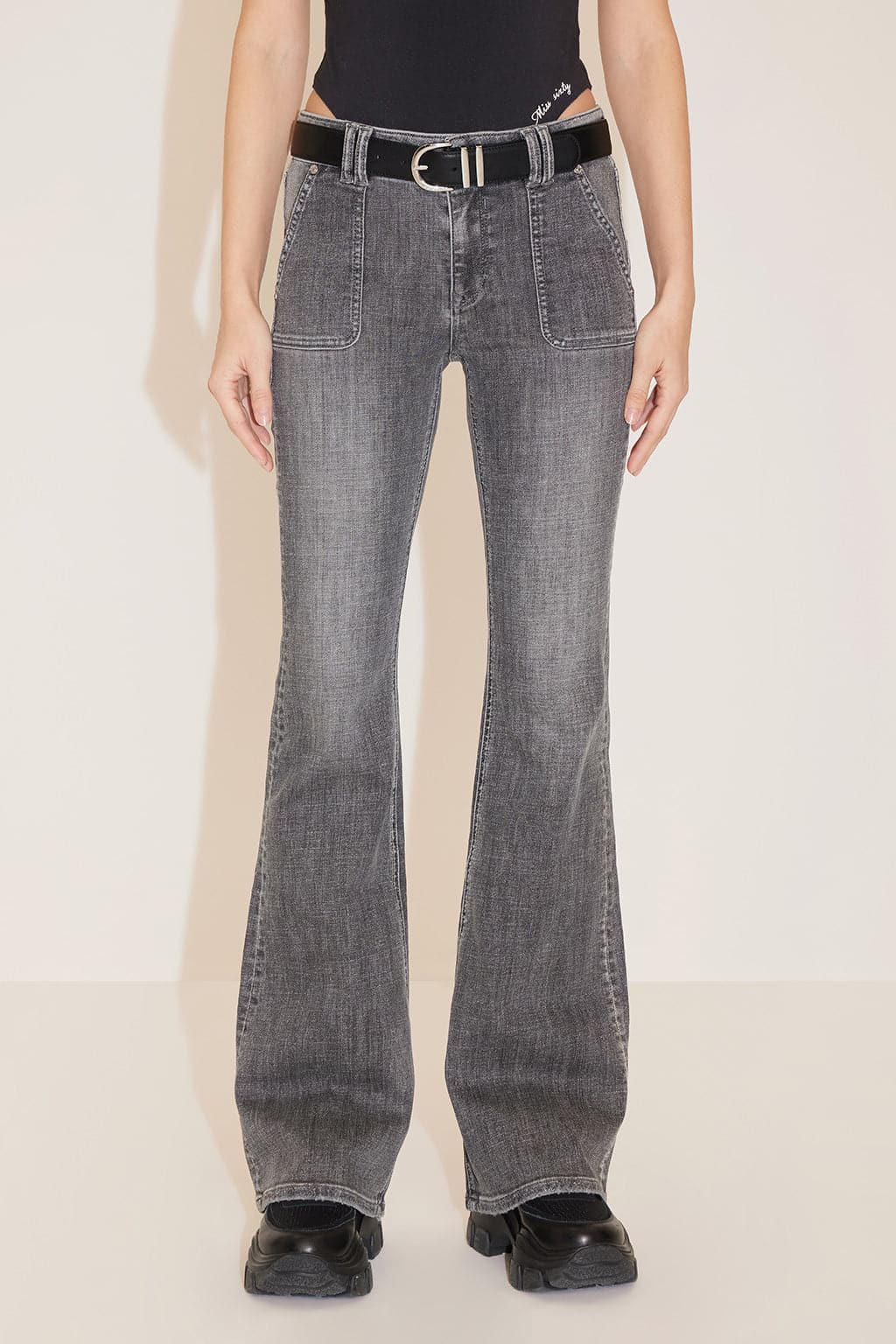 Vintage Dark Gray Bootcut Jeans