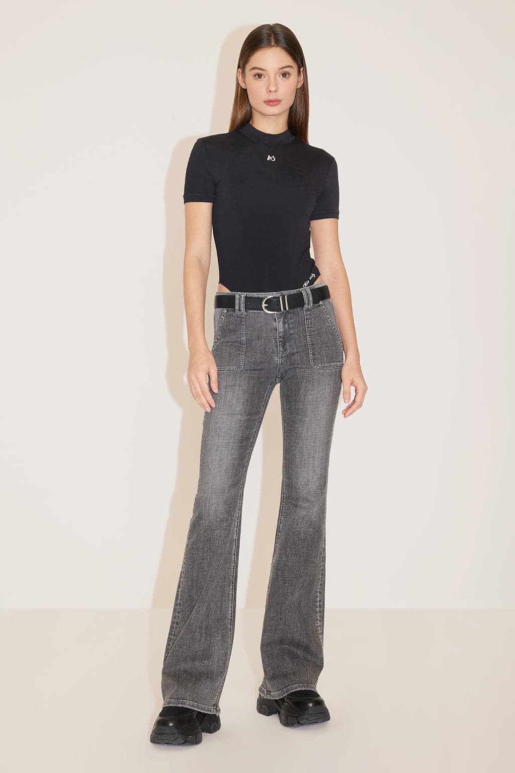 Vintage Dark Gray Bootcut Jeans