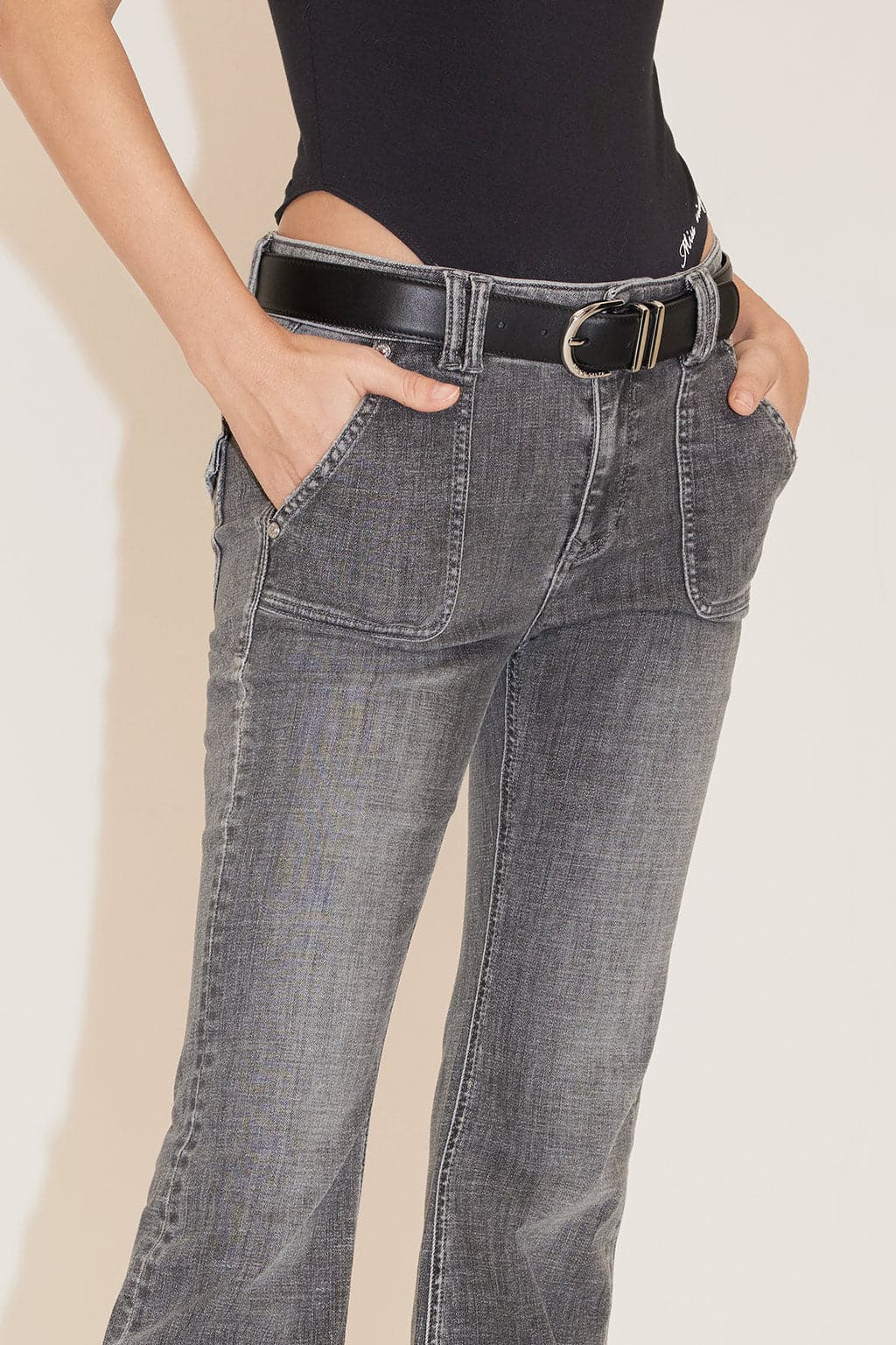 Vintage Dark Gray Bootcut Jeans