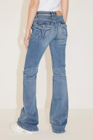 Vintage Distressed Bootcut Jeans
