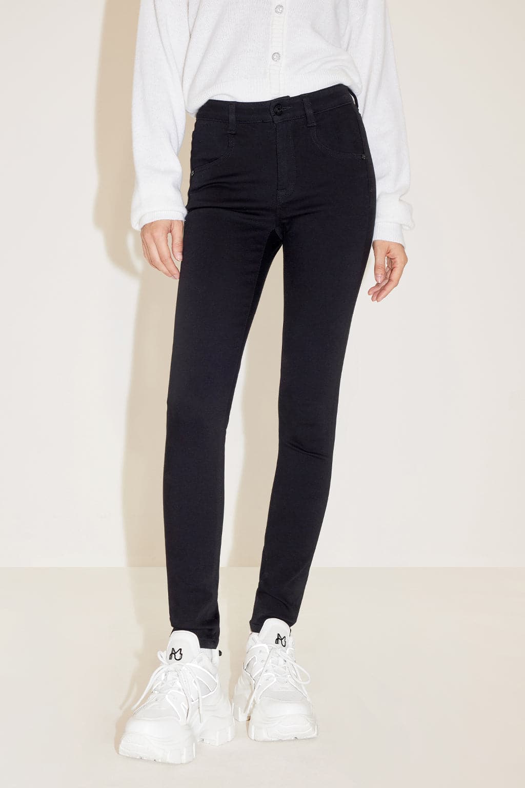 Black Slim Fit Stretchy Jeans