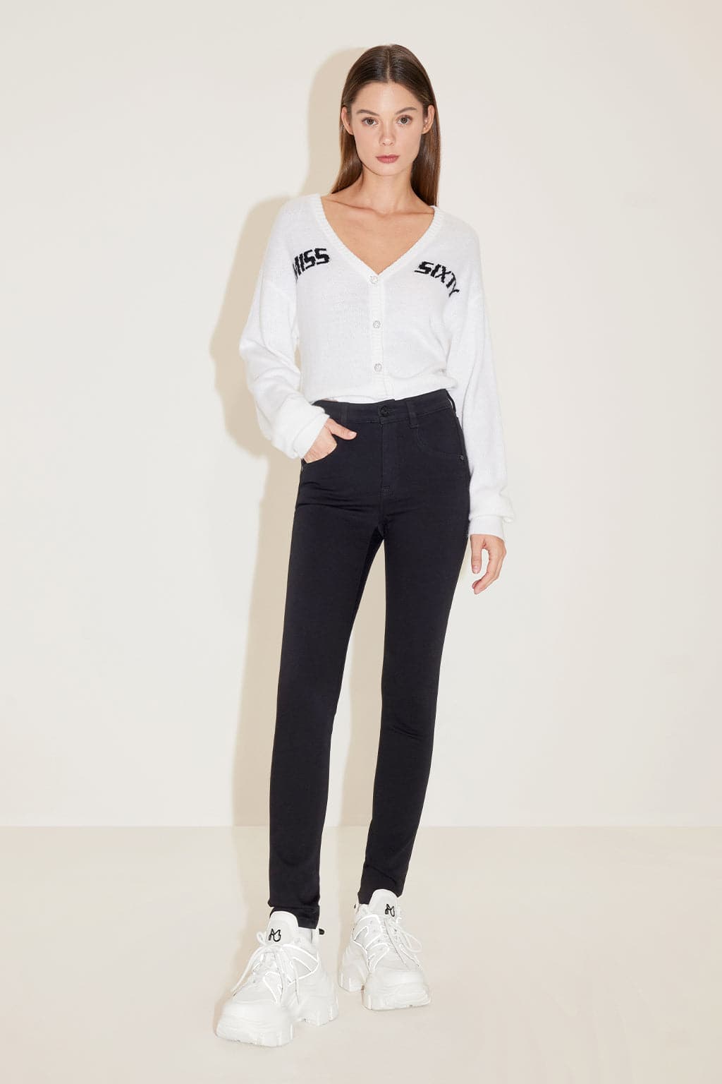 Black Slim Fit Stretchy Jeans