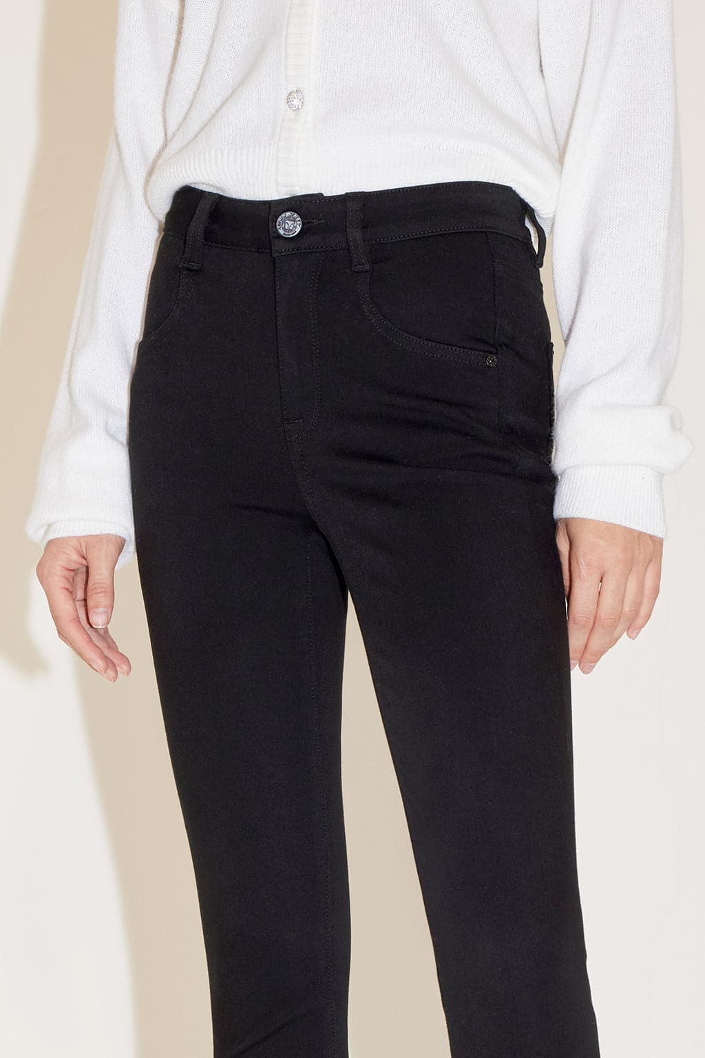 Black Slim Fit Stretchy Jeans