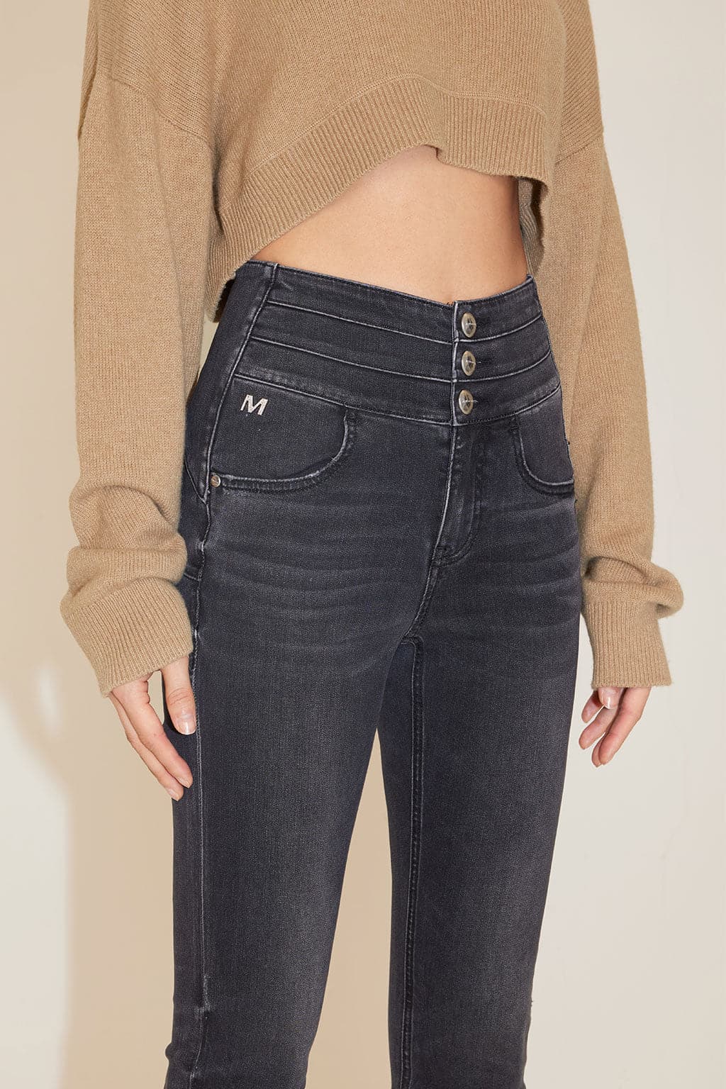 High Waist Slim Fit Jeans