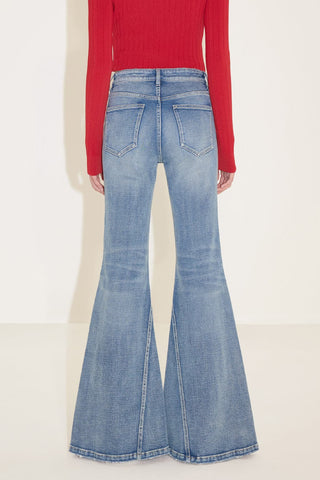 Flared Jeans With Retro-Style Buckle