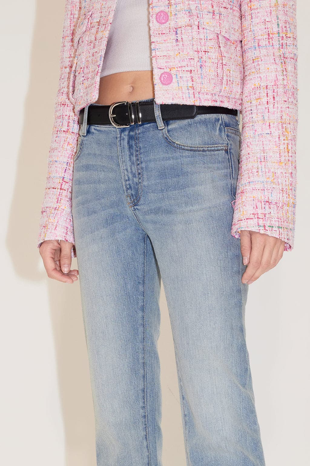 Vintage Light Blue Sexy Low Waist Flared Jeans