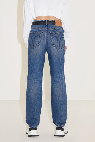 Straight Fit Jeans With Button