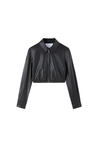 Vintage Black Motobike Leather Jacket