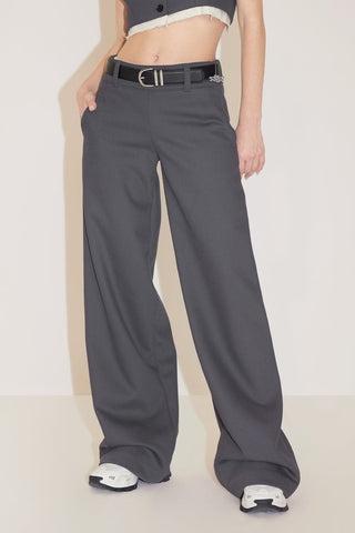 Relaxed Straight Fit Trouser With Double Waisted