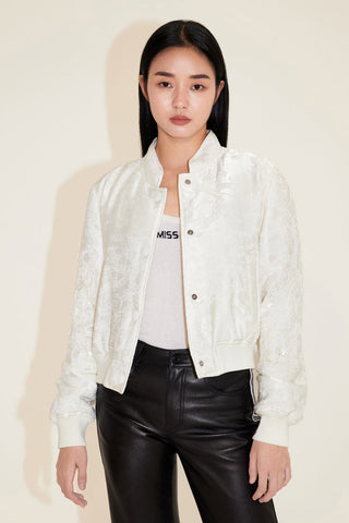 Delicated Embroidered Quilted Jacket