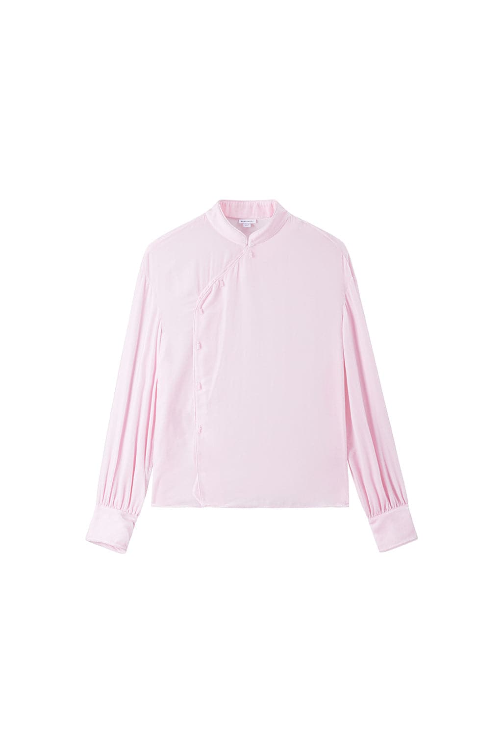 Mandarin Stand Collar And Button Shirt
