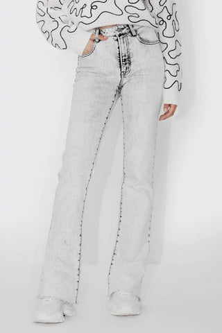 Vintage White Flared Jeans