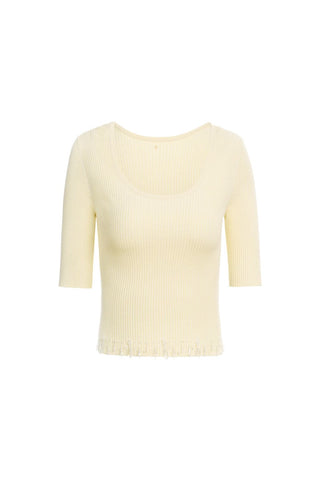Knit Top With Beaded Embellishment