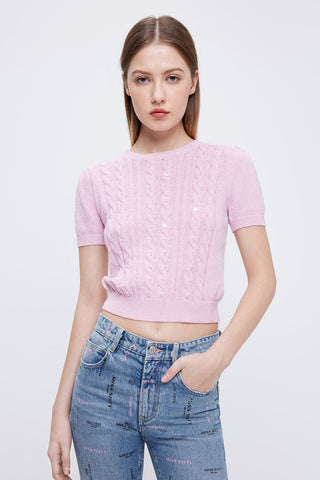 Vintage Twist Knit Top