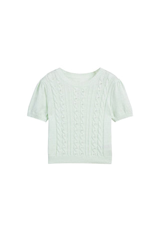 Vintage Twist Knit Top
