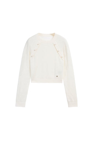 Forbidden City Culture Development Knitted Top With Chinese Knot
