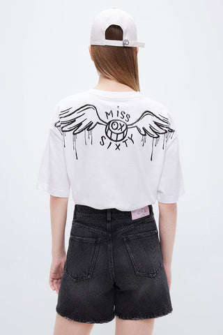 Miss Sixty x ANDRÉ SARAIVA Capsule Collection Contrast Printed T-Shirt